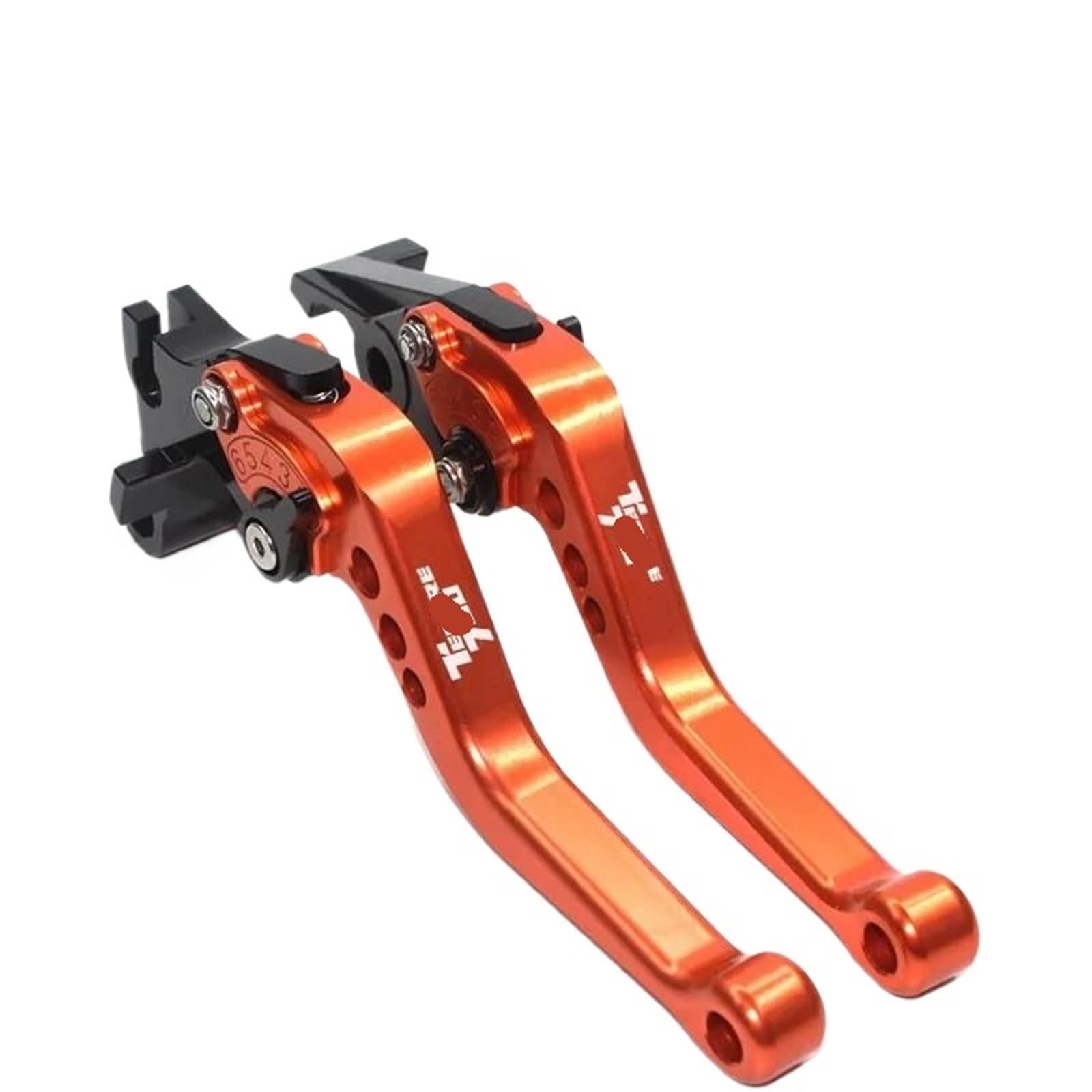 KKMNAIF Motorcycle Front Brake Lever for Ya&ma&ha for TENERE 700 XTZ700 2019-2020 Handle Brake Clutch Motorcycle Accessories Folding Brake Clutch Levers(Orange)