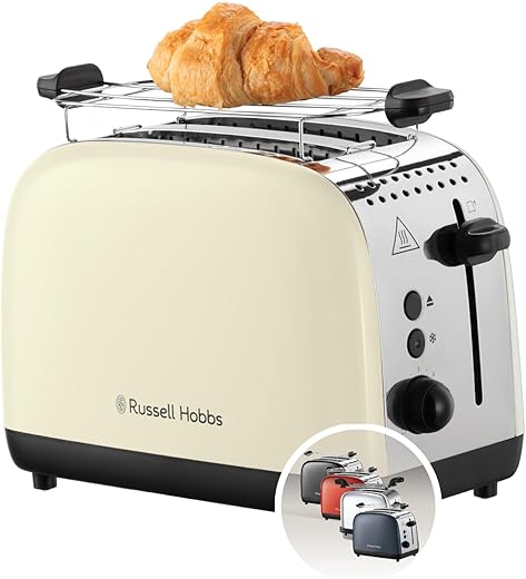Russell Hobbs – Tostador Russell Hobbs Colours Plus Cream con 2 ranuras.