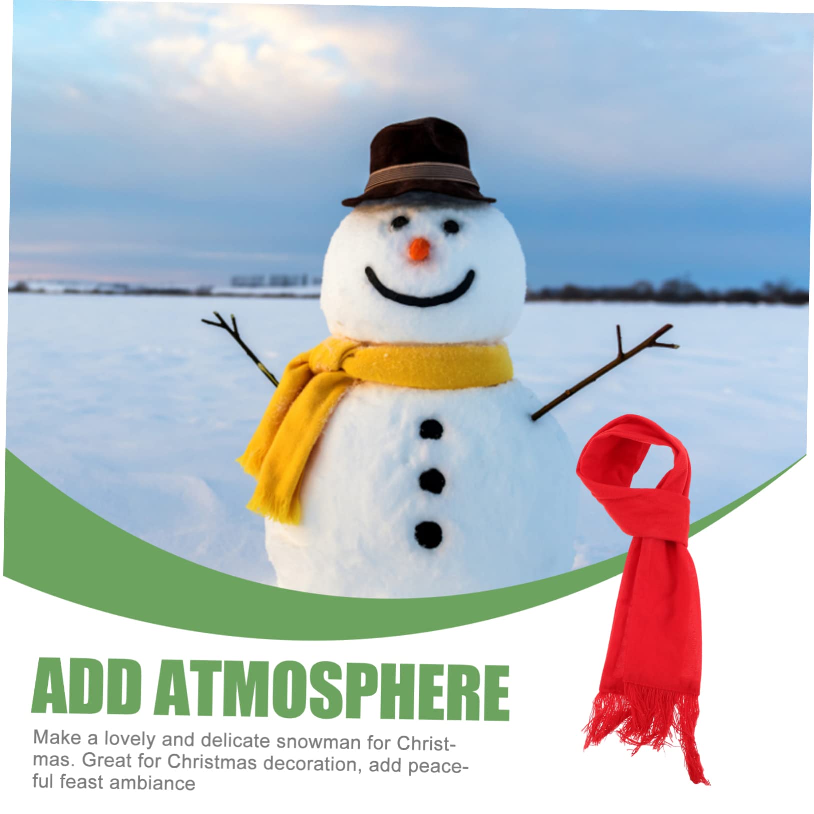 PRETYZOOM 3 Sätze Schneemann Verkleiden Sich Schneemann Requisiten Selber Machen Schneemann-zubehör Schneemann-knöpfe-Set Zum Basteln Schneemann-Kleidungsset Schneemann-Requisite Polyester