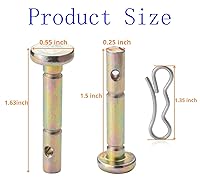 Vista 3 de 12 piezas 738-04124A y 714-04040 pasadores de corte y chavetas para quitanieves Cub Cadet MTD Troy Bilt