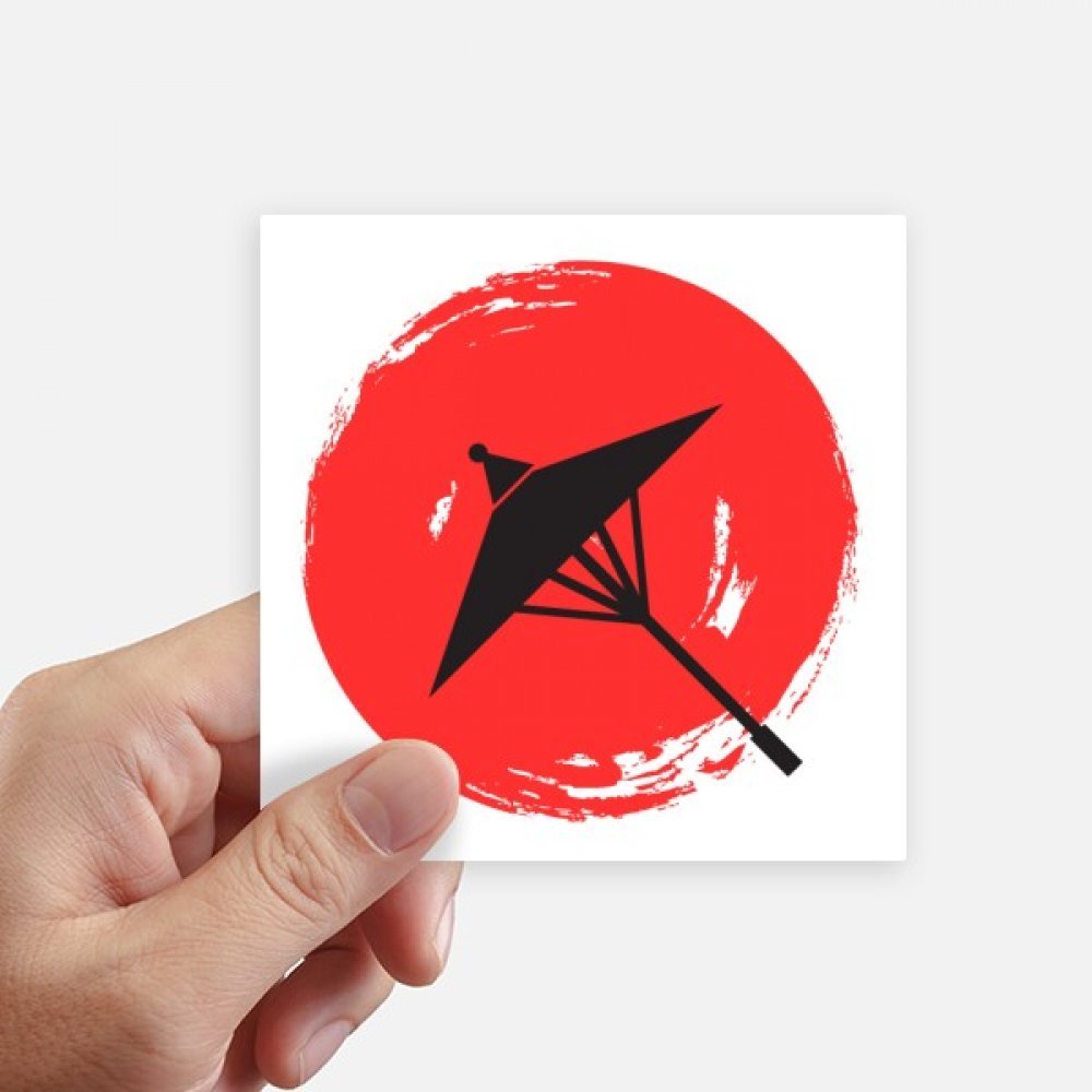 Autocollant carré japonais de 10cm pour customiser pc et mur