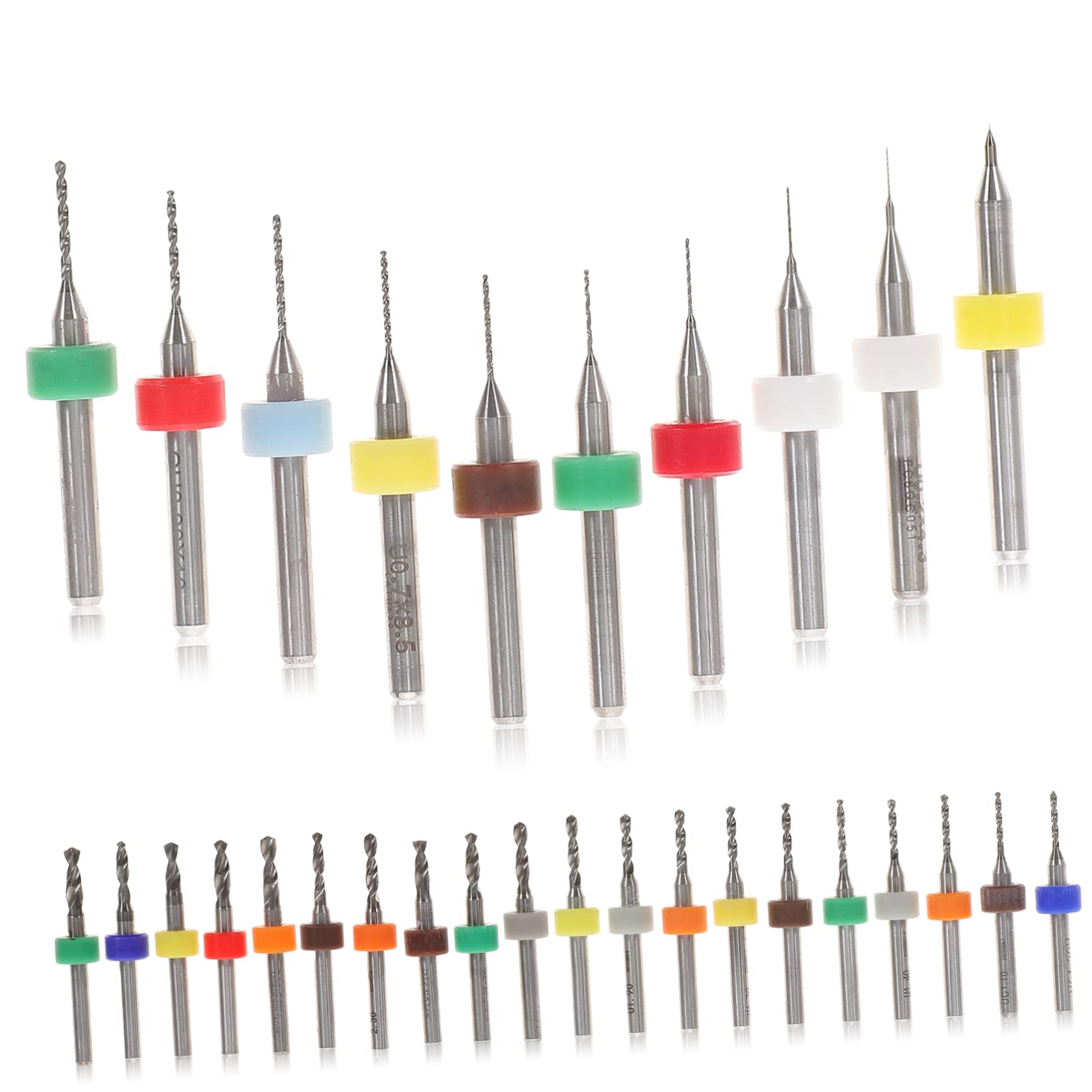 HOLIDYOYO 30pcs Metric Drill Bit Set Jewelers Drill for Jewelry Making Tungsten Steel Accessories