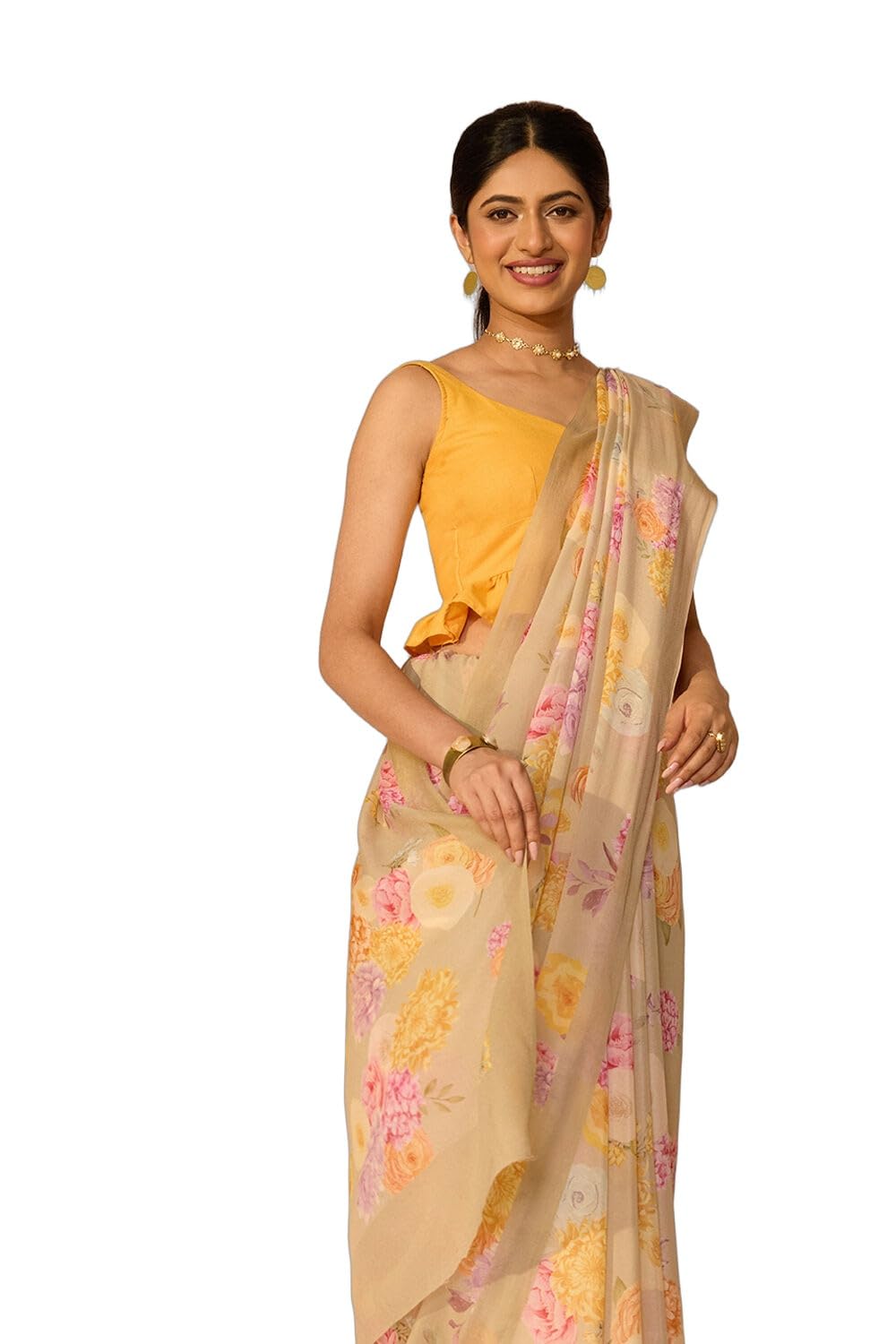 Light Green Printed Viscose Crepe SareeWith Unstitched Blouse(SAPP01AD4785-Light Green)-image-46