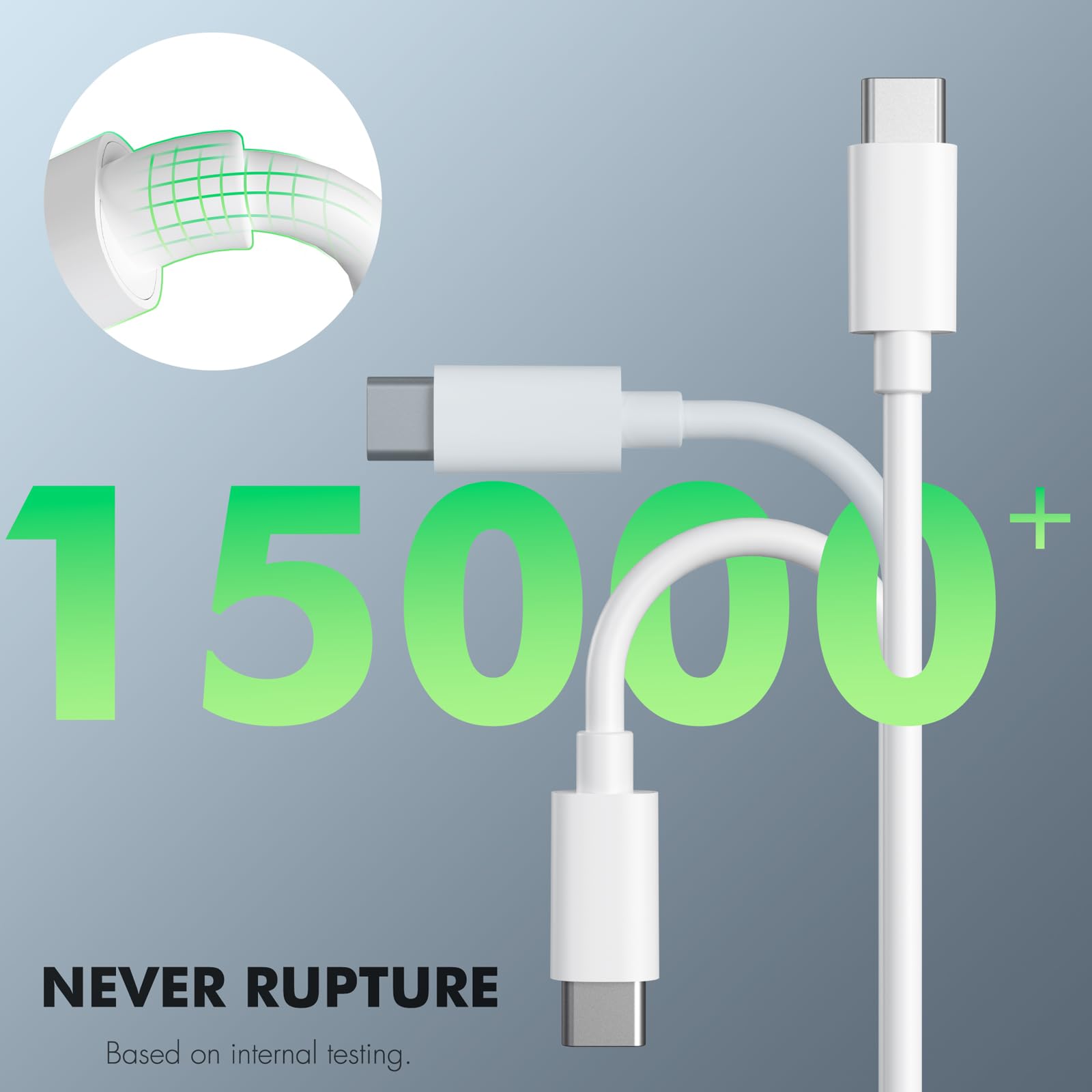 Quntis 100W 2M Cavo USB C USB C, QC 4.0 Cavo USB Type-C Ricarica Rapida, 5A Cavo USB C per iPhone 16/15, MacBook Air/MacBook Pro/iPad Pro/iPad Air, Huawei P40/ P30, Samsung, Xiaomi, Switch