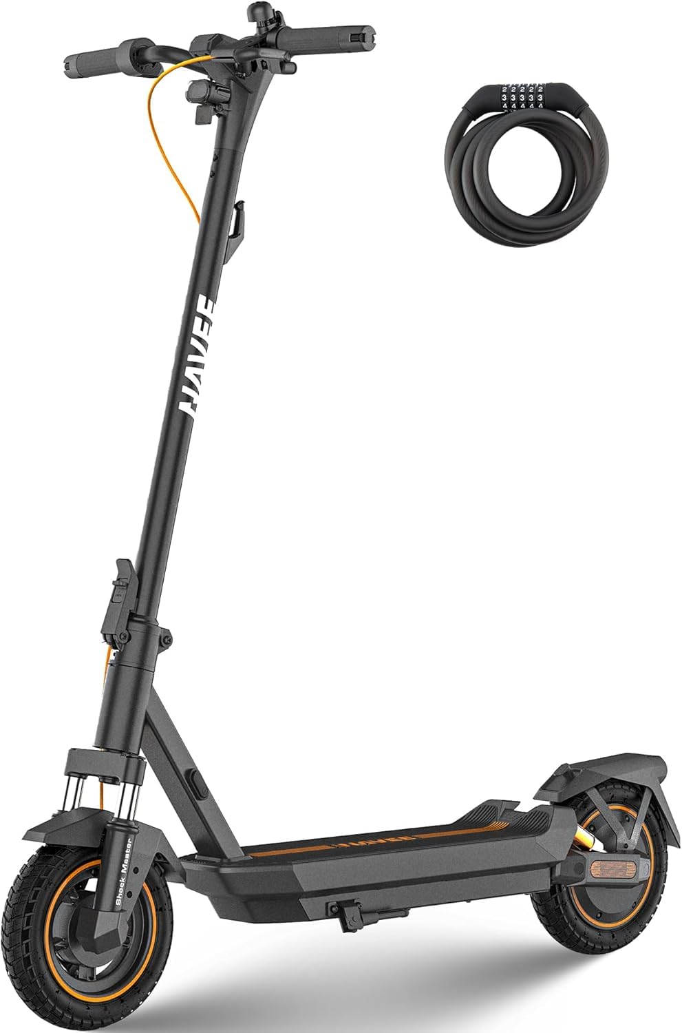 NAVEE GT3 D E-Scooter 350W-Nennleistung Motor | 50 km Reichweite | Vierfach-Federung | Klappbar (54 cm) mit IPX5 & TÜV-Zulassung Stadtscooter für Kopfsteinpflaster/Steigungen 18%