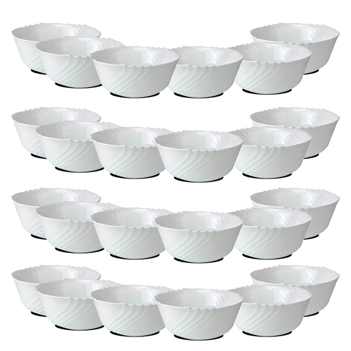 Lot de 24 bol de service, bols à soupe, bols à dessert - Ø 12 cm