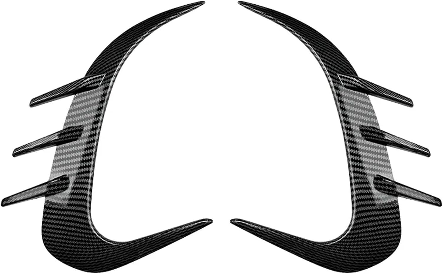 Compatible with Benz GLC-Class X254 GLC260 GLC300 AMG 2023 2024 Car Rear Bumper Splitter Side Spoiler Air Vent Wind Knife Body Kits(Glossy Black)