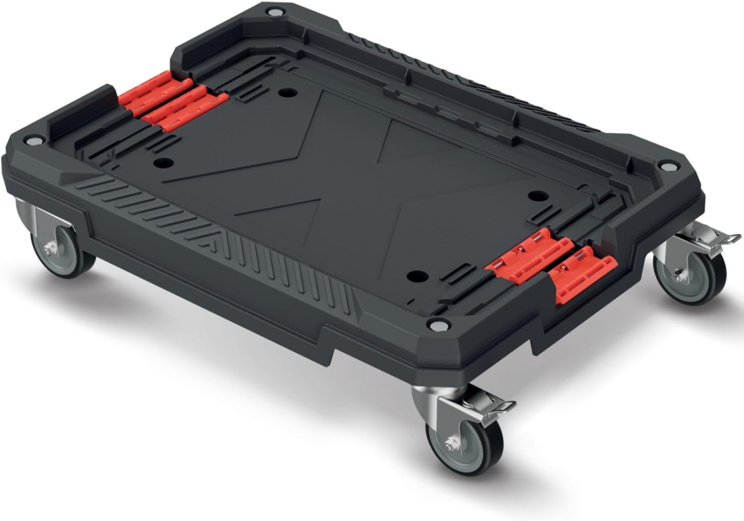 BirnePower Transportplattform mit Rollen KXBP6045 - Rollbrett für Werkzeugkoffer 585x440x145 mm - Rollwagen Transporthilfe bis 150 kg Tragkraft - Kompatibel mit MODULAR Solution & X Block (1 Stück)