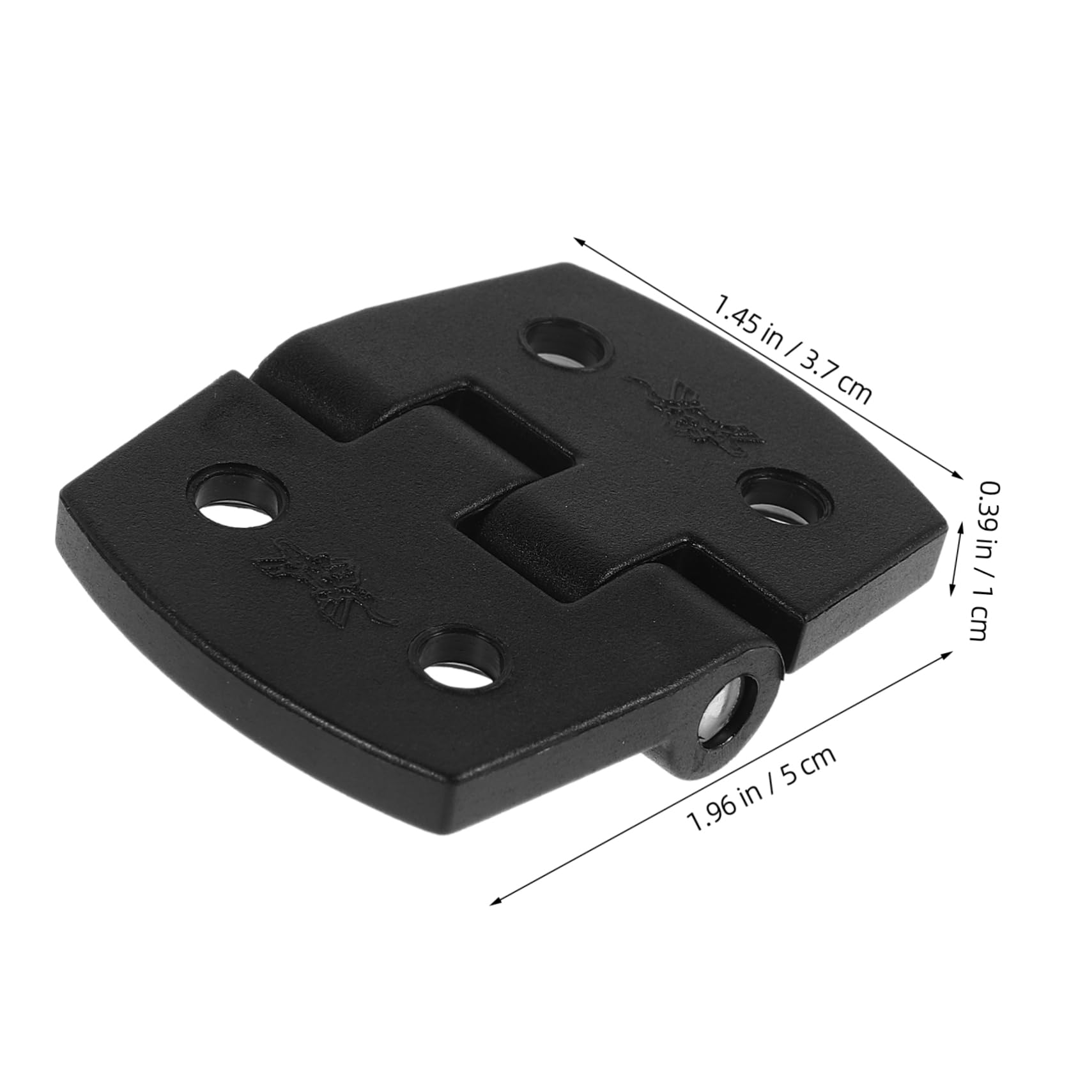 OUNONA Hinge Gates Duty Cabinet Marine Fix Doors Boat Hardware Stainless Steel Black