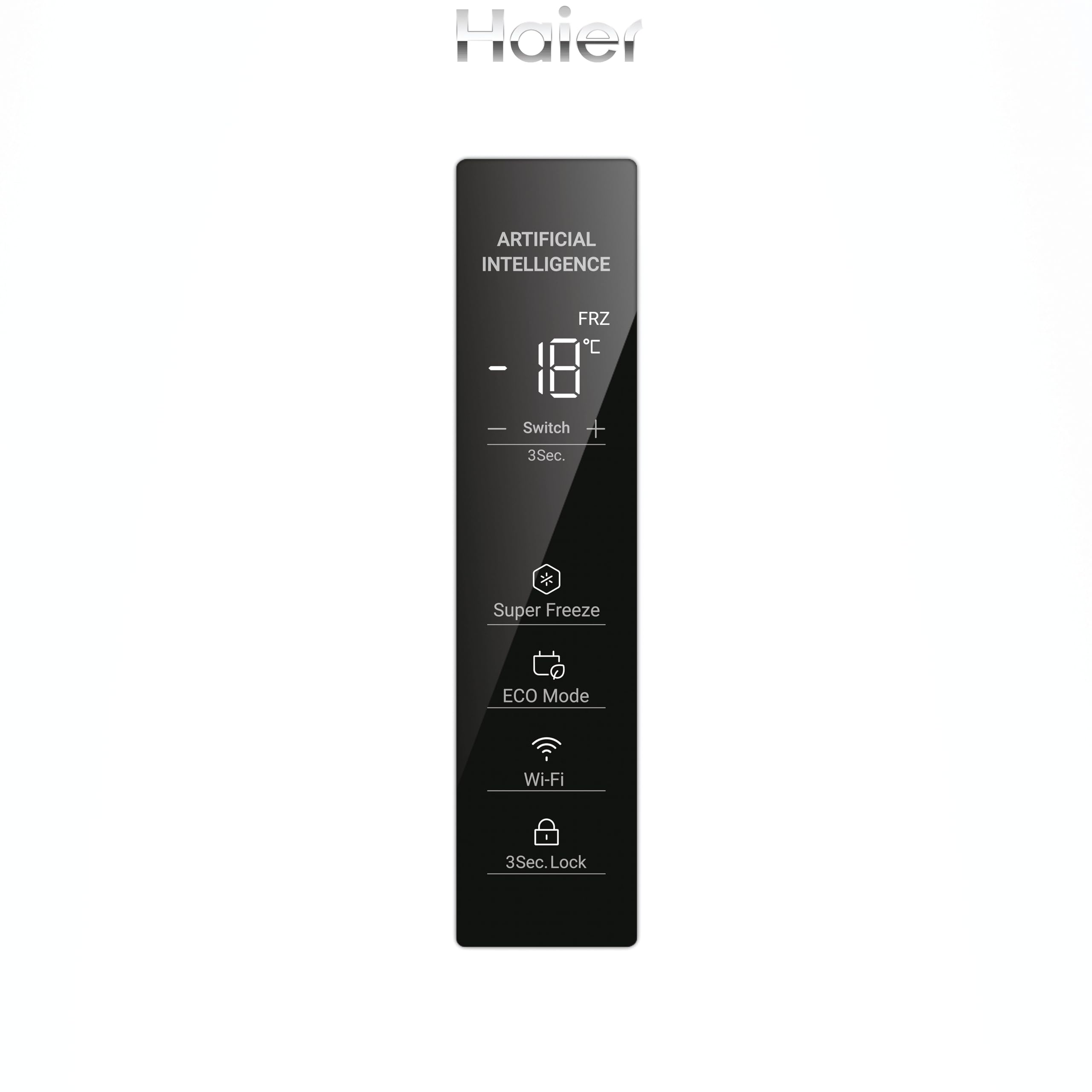 Haier Congelatore con sbrinamento automatico e macchina per cubetti di ghiaccio I Instaswitch H4F272WDH1 I Total No Frost congelatore, capacità 276 l, utilizzabile anche come frigorifero I Freezer con