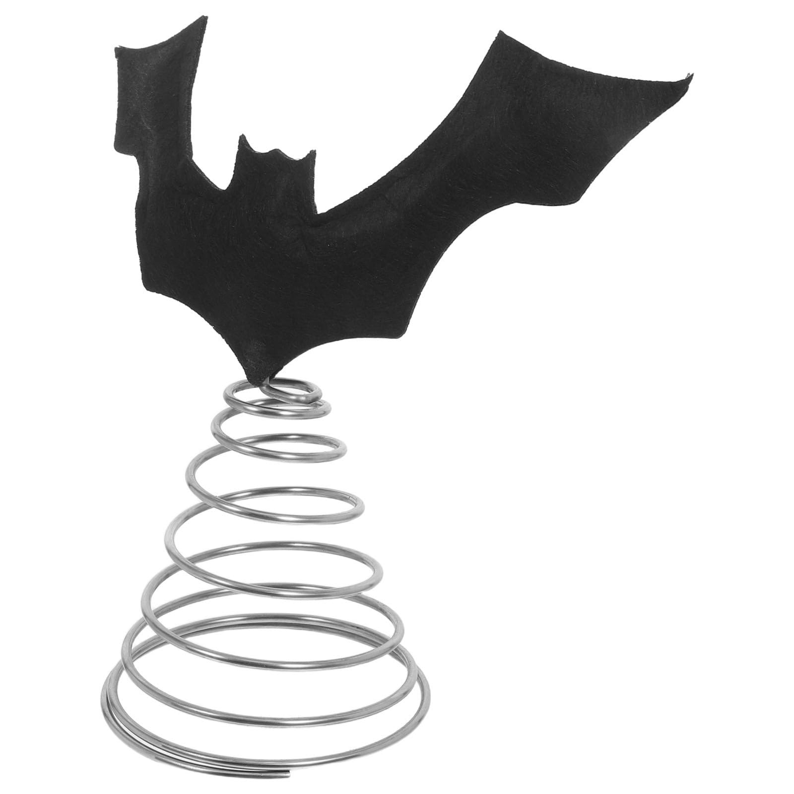Copa de árbol de Navidad de murciélago negro fácil de instalar para fiestas góticas