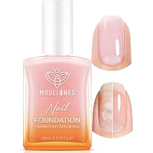 Modelones Nail Strengthener and Growth, Milky White Nail Polish Nail Repair