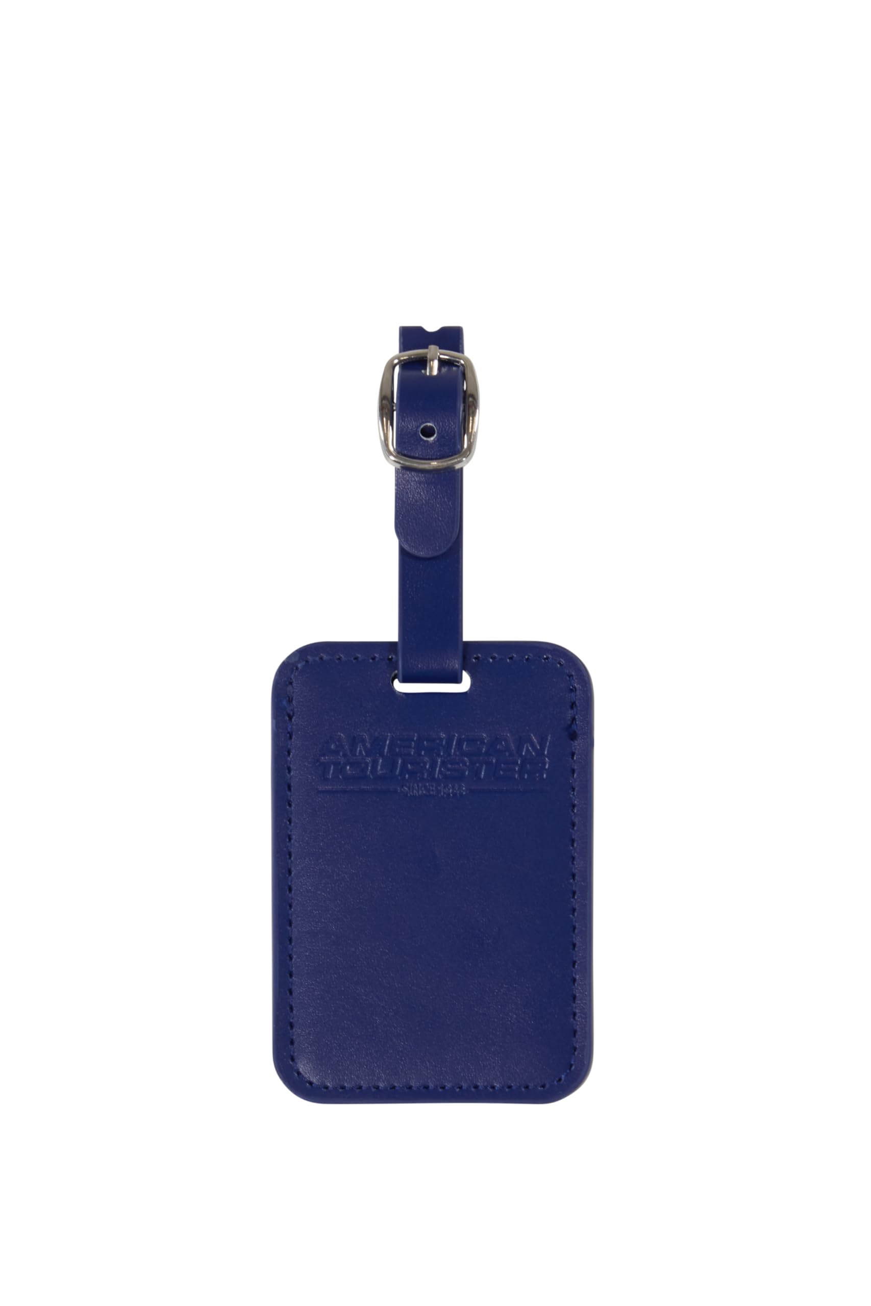 American Tourister Luggage Tags - for suitcases and Bags, with Adjustable Strap, Address Card Included, Set of 2, Dark Blue