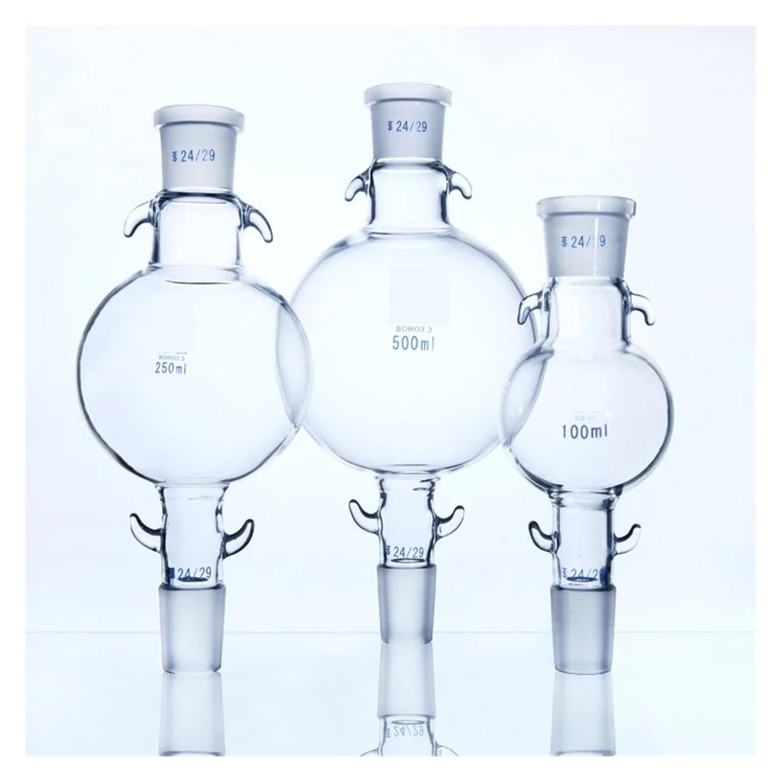 Frasco de líquido de almacenamiento de columna de vidrio, cojín de depósito de solvente for cromatografía de vidrio de laboratorio de 50ml a 2000ml, 1 ud.(2000ml 24x2)
