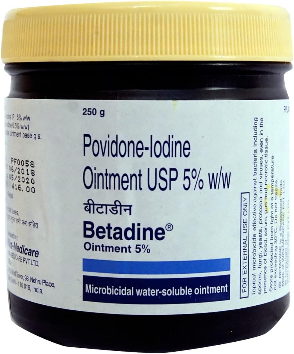 Betadine 5% - Pack of 250 gm Ointment