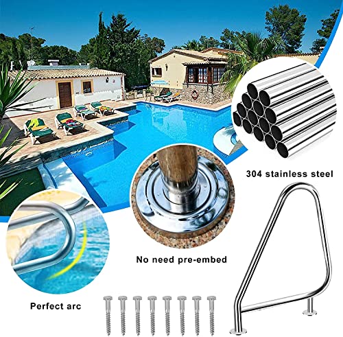 Barandal para piscina acero inoxidable 304 antideslizante miniatura 2