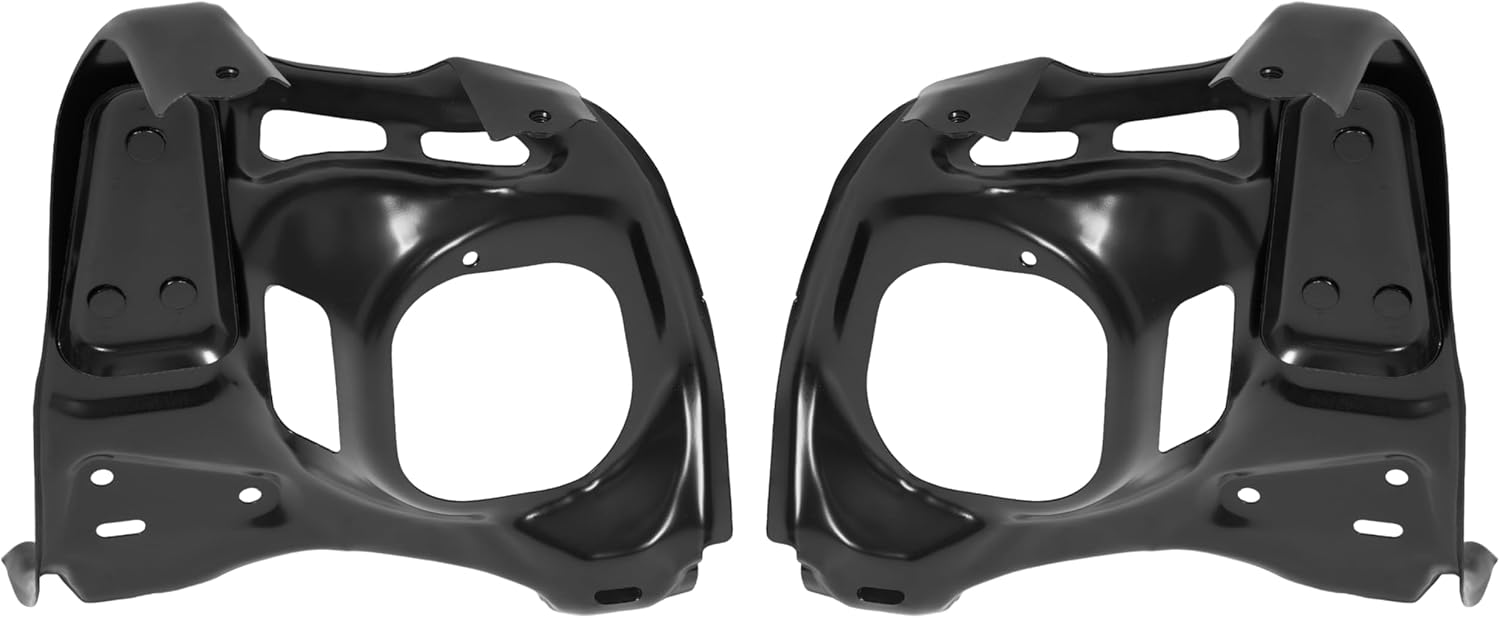 KUAFU Front Bumper Bracket Compatible with 2014-2021 Toyota Tundra TRD SR5 Replacement for 521420C030 521410C040 TO1066166 TO1067166 Steel Electrophoresis Primed Black Left & Right Side