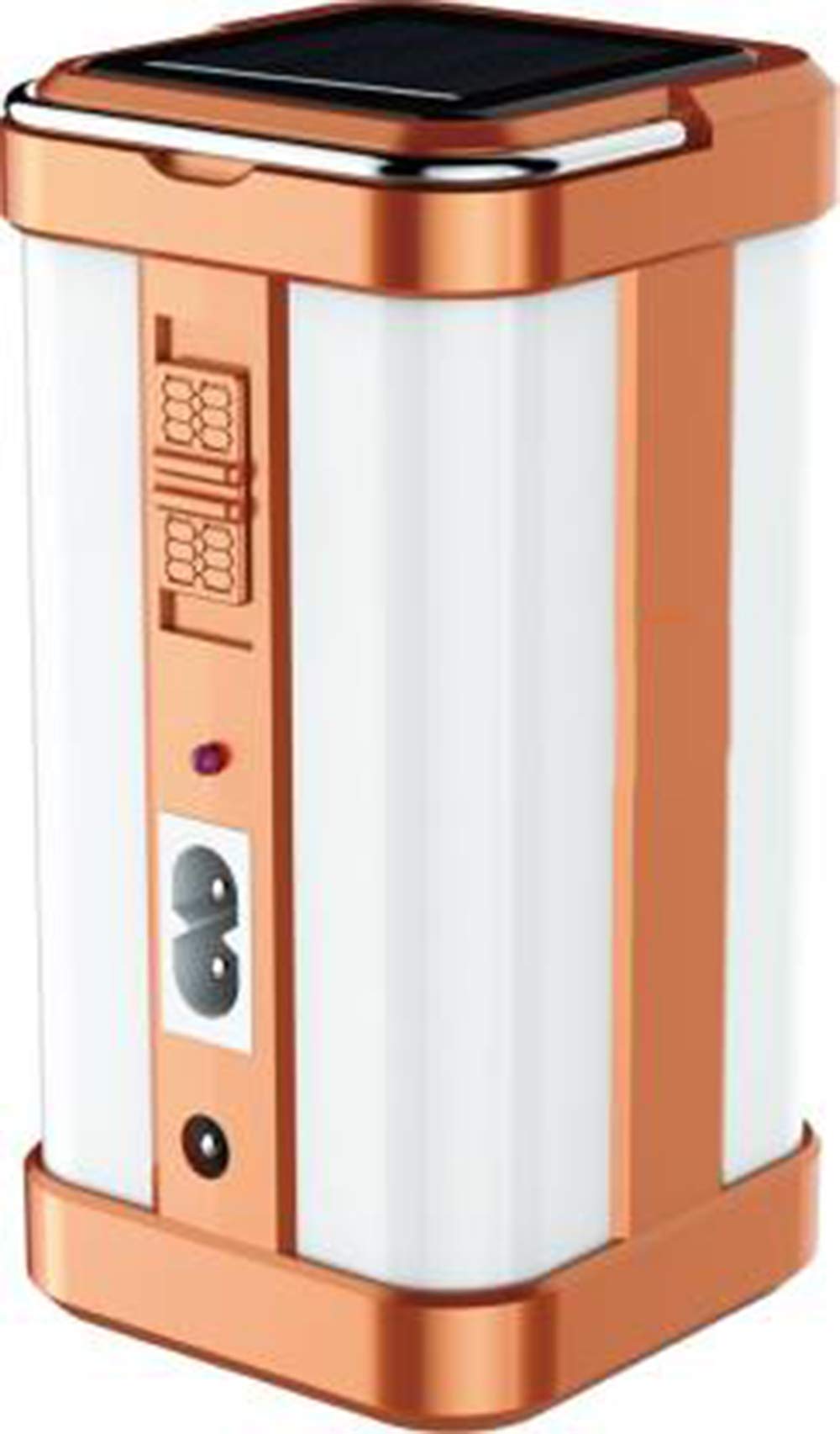 IDOLESHOP® 4 Tubes 360 Degree Hi-Bright Lantern with Solar and Rechargeable Emergency Light (Brown)-image-44