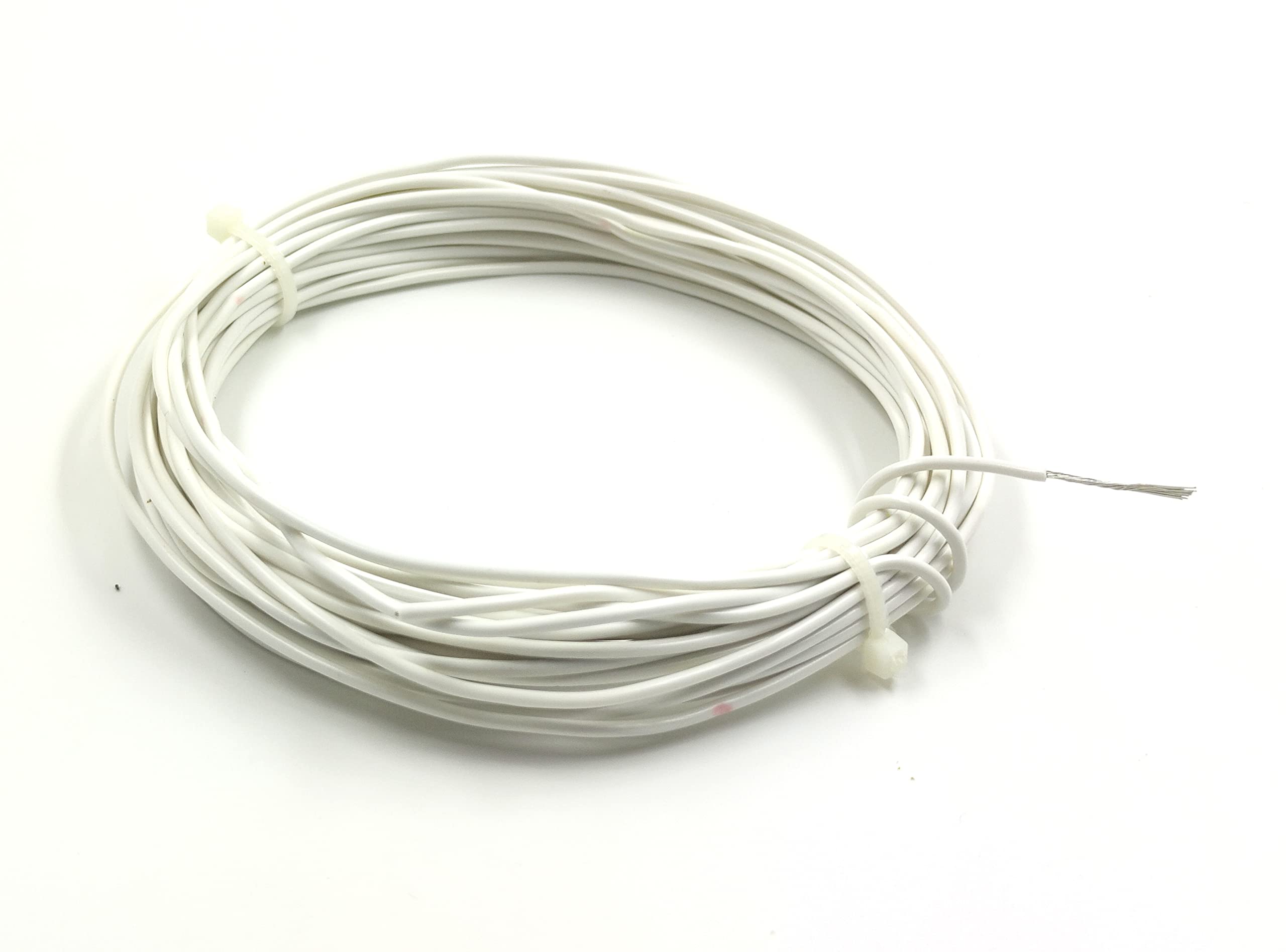 INVENTO 30mtr 20 AWG 0.5 sq.mm 1.5A Tinned Copper PVC Wire Flexible White Cable 1.7mm Dia High Temperature for DIY (B0B4BM96WV) Amazon Price History, Amazon Price Tracker