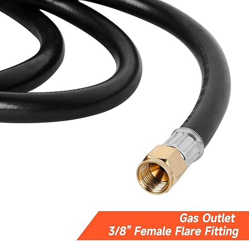 Miniatura 4 de GASPRO Manguera reguladora de propano de dos etapas de 10 pies con P.O.L. y 38 pulgadas hembra para RV, parrilla, estufa de gas, rango