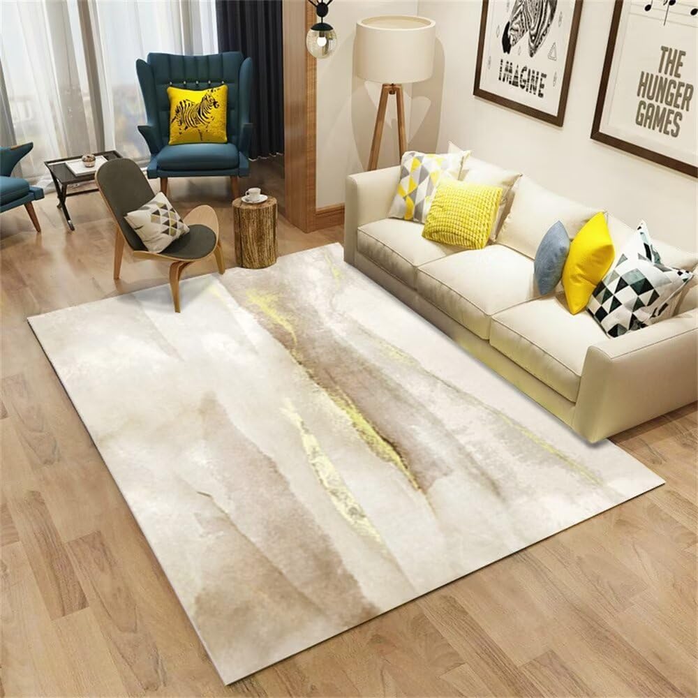 Tapis design salon abstrait 100x160cm de haute qualité pour une décoration moderne et raffinée