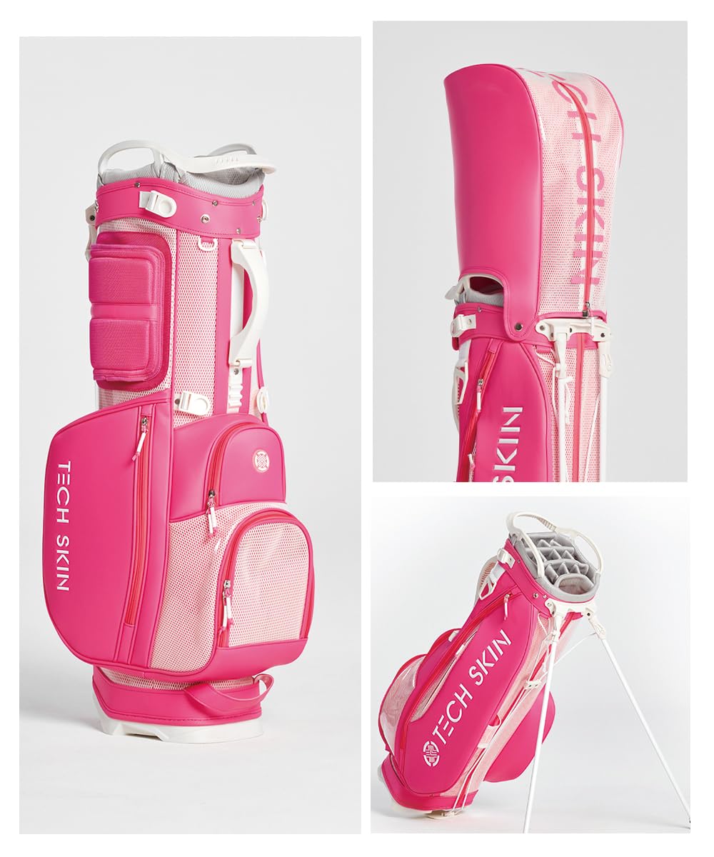 Amazon | TECH SKIN Tour Flex キャディバッグ 14分割 スタンド式 超