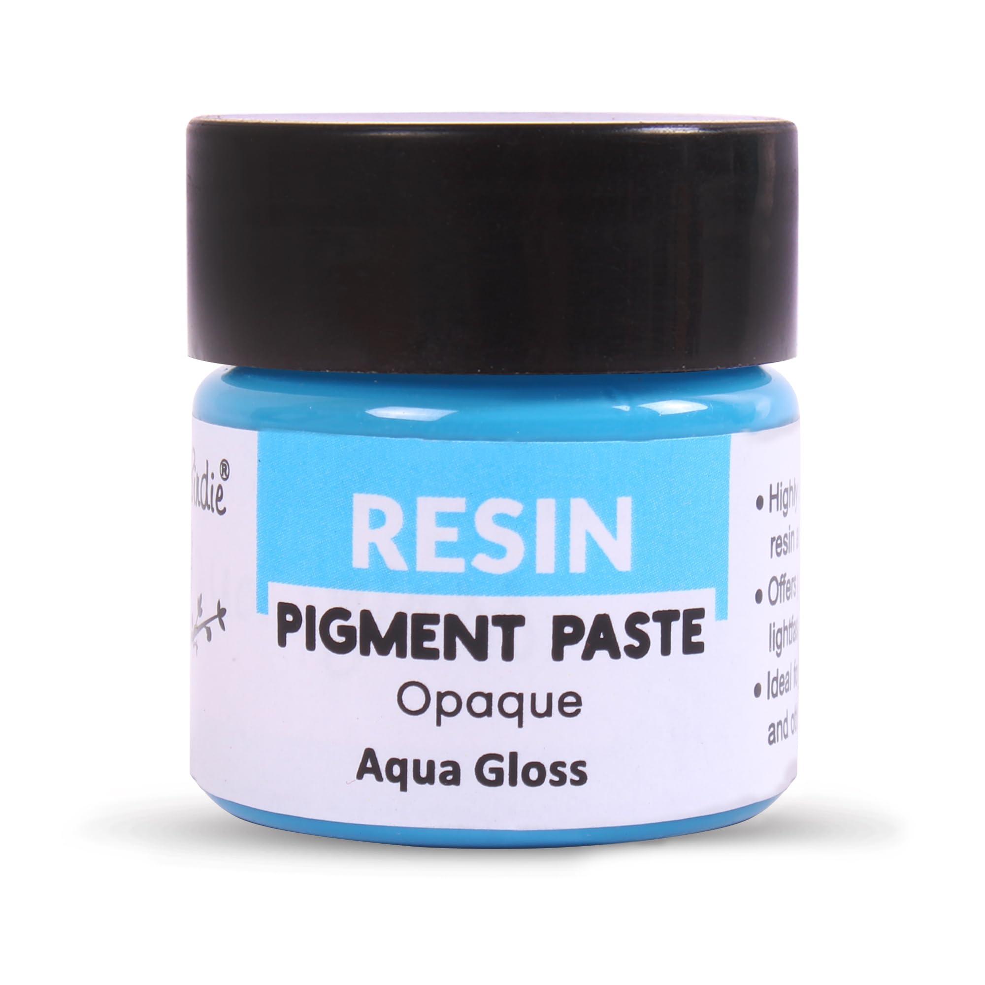 Little Birdie Resin Pigment Opaque - Aqua Gloss (15Gm Bottle) | Pigments For Epoxy Resin Art | Vibrant Colours (Pack of 2)