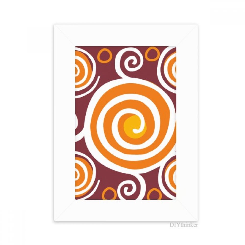 Cadre photo Mexique totems dessin art blanc haut de gamme de 5X7 pouces