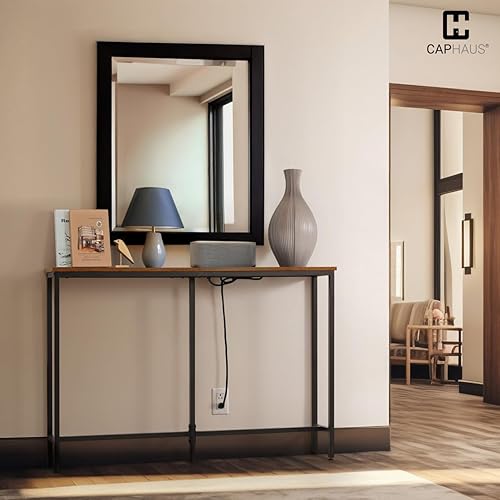 Miniatura 15 de CAPHAUS Mesa de consola estrecha y larga de 71 pulgadas para entrada, mesa de diseño clásico estrecha y larga para sala de estar, mesa de entrada
