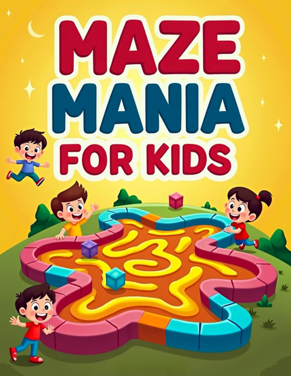Maze Mania for Kids: Fun Maze Challenges with Clear Solutions for Ages 4–8