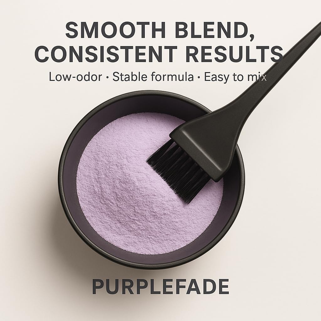 Professional Purple Hair Bleaching Powder 400g – High-Lift Lightener, Anti-Brass, Even Lift & Cool-Tone Control, Fine Powder for Salon-Quality Blonde Results