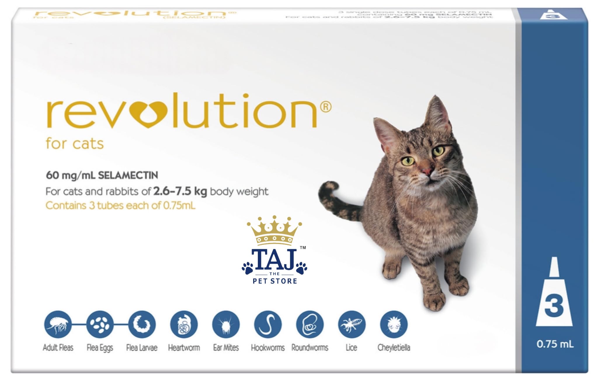 (Imported) TAJ Revolution Spot on for Cats and Kittens||The Original and Awarded Product||Pack of 3 Tubes (B0DDZ1F1B6) Amazon Price History, Amazon Price Tracker