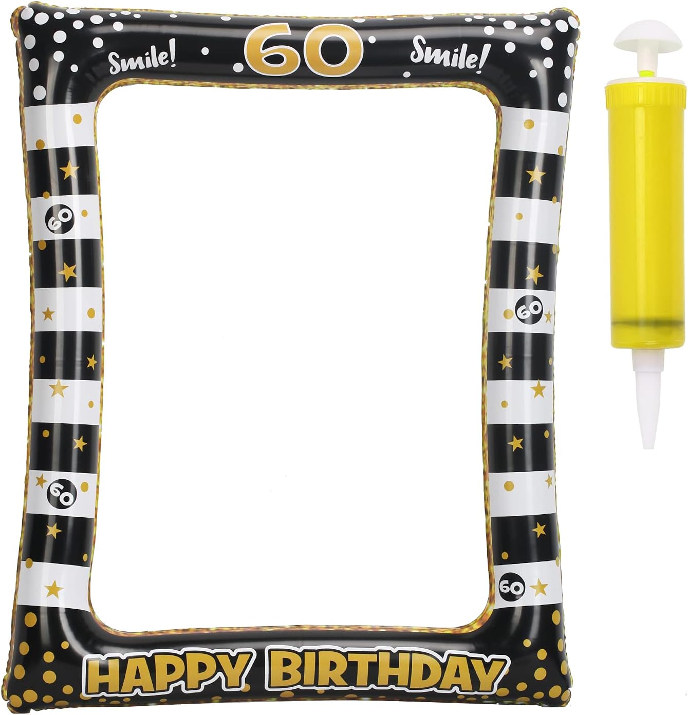 Cadre Photo Gonflable + 58 Accessoires De Fête - 65x78cm - Pour Mariage, Anniversaire, Cabine Photo - Déco Fun