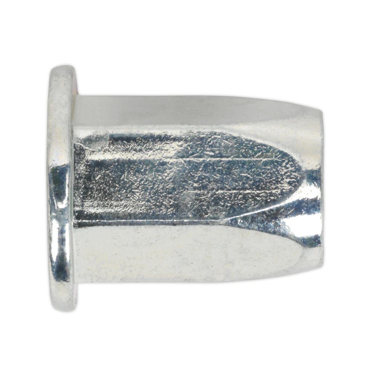 B&Q -  Threaded Insert Full Hex Standard Flange Zinc Plated M6 Pack Of 50 Tifhm6