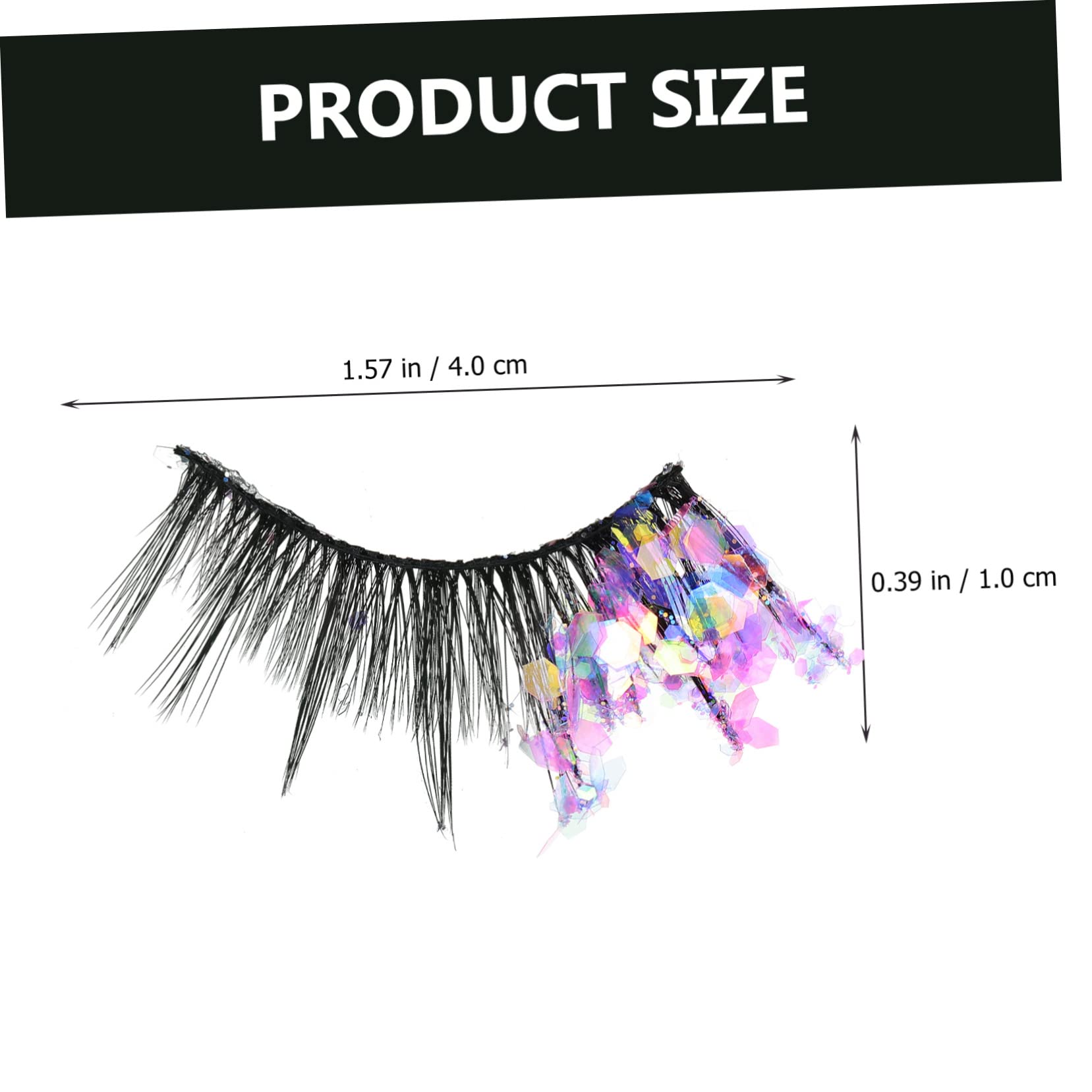 FOMIYES 4 Set Di Ciglia Finte Riutilizzabili Ciglia Finte Naturali 5 Stili Accessori Per Il Trucco Per Natale E Halloween 3 Paia * 4