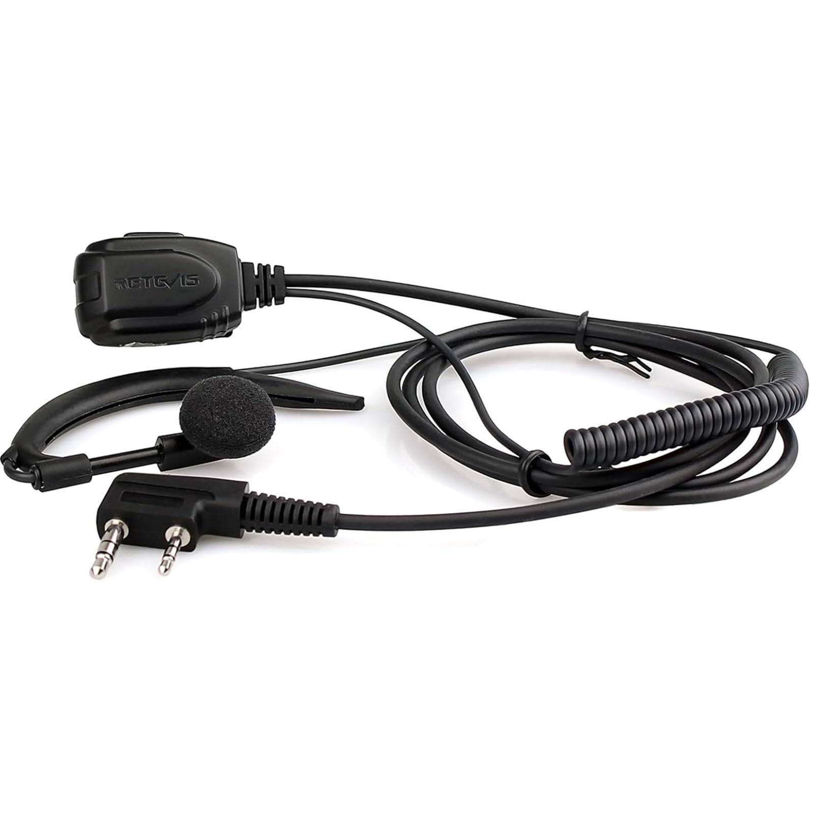 Retevis Walkie Talkie Auricolare, 2 pin Tipo-C Cuffia Compatibile con Walkie Talkie Baofeng UV-5R BF-88E BF-888s RT24 RT28 RT622 RT27 RT618 RT619 Kenwood Proster (1 pz)