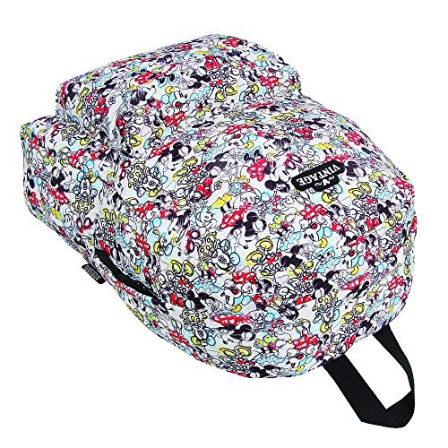 Mochila Feminina de costas Minnie com fone de ouvido (42 cm, branco)