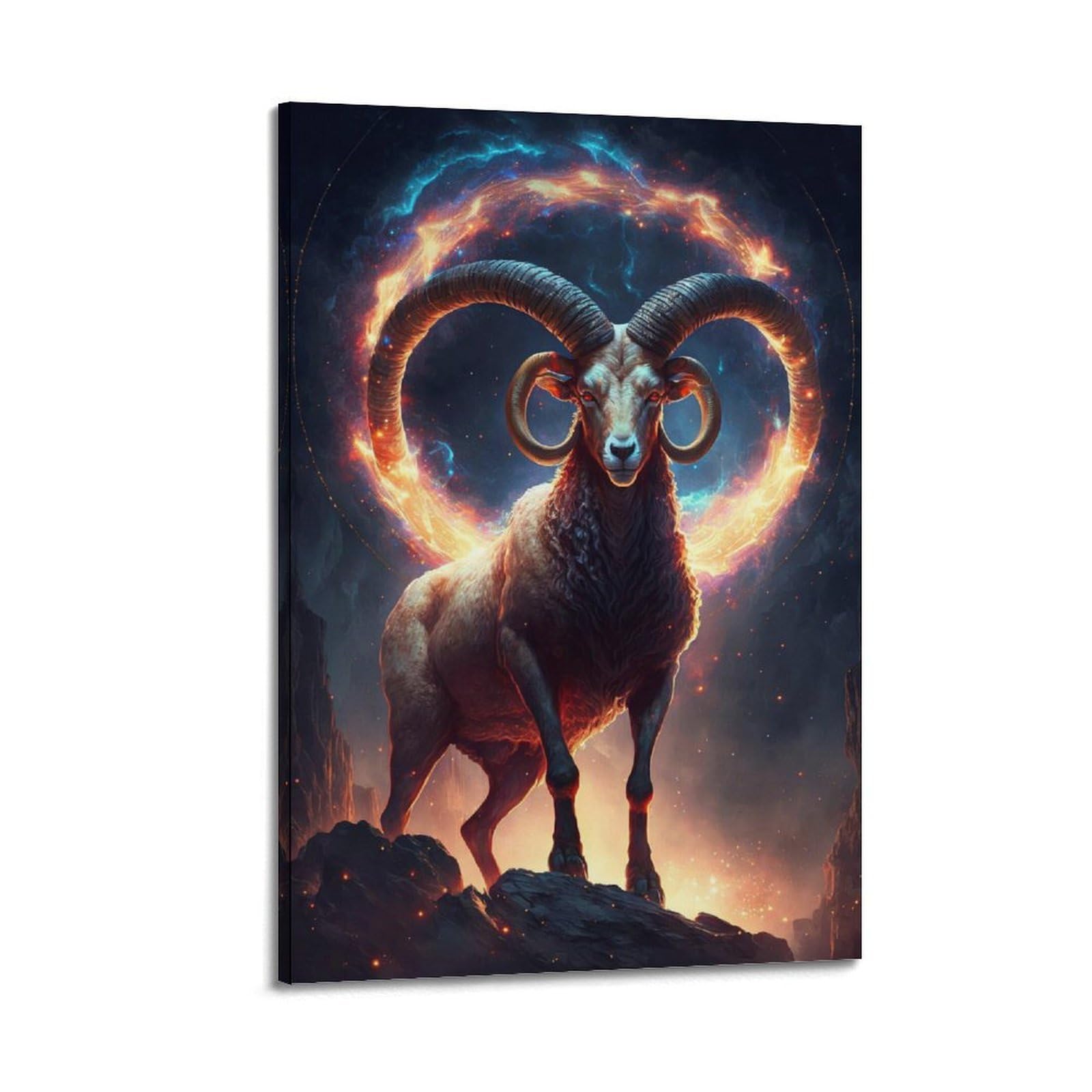 CXHJCA Aries Constellations Art Poster Poster Decorative Painting Canvas Wall Posters And Art Picture Print Modern Family Bedroom Decor Posters 08x12inch(20x30cm)