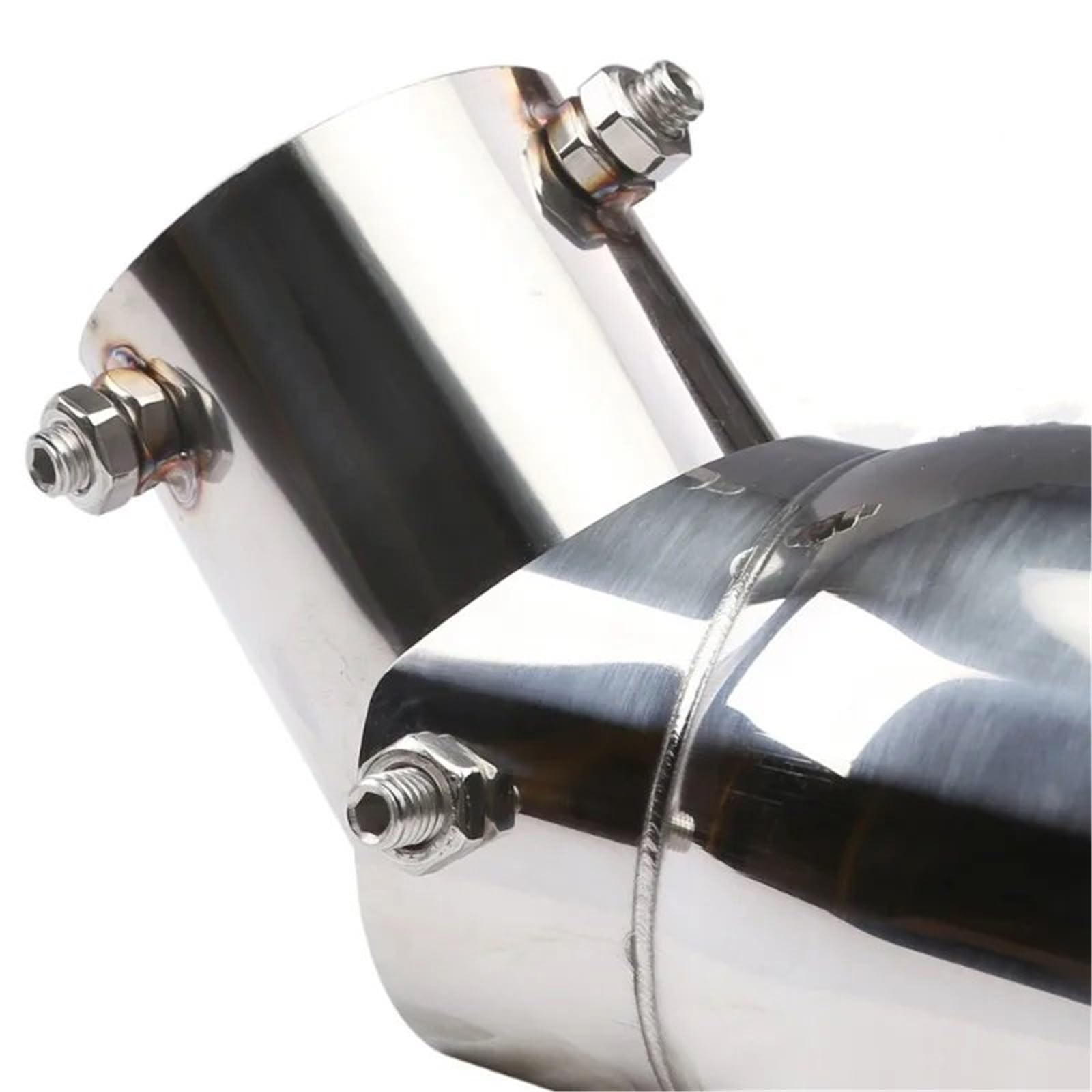 Car Silencer Końcówka rury wydechowej ze stali nierdzewnej 63 mm/3,5 cala 89 mm pasująca do samochodów SUV Pojedyncza walcowana krawędź z przykręcaną końcówką