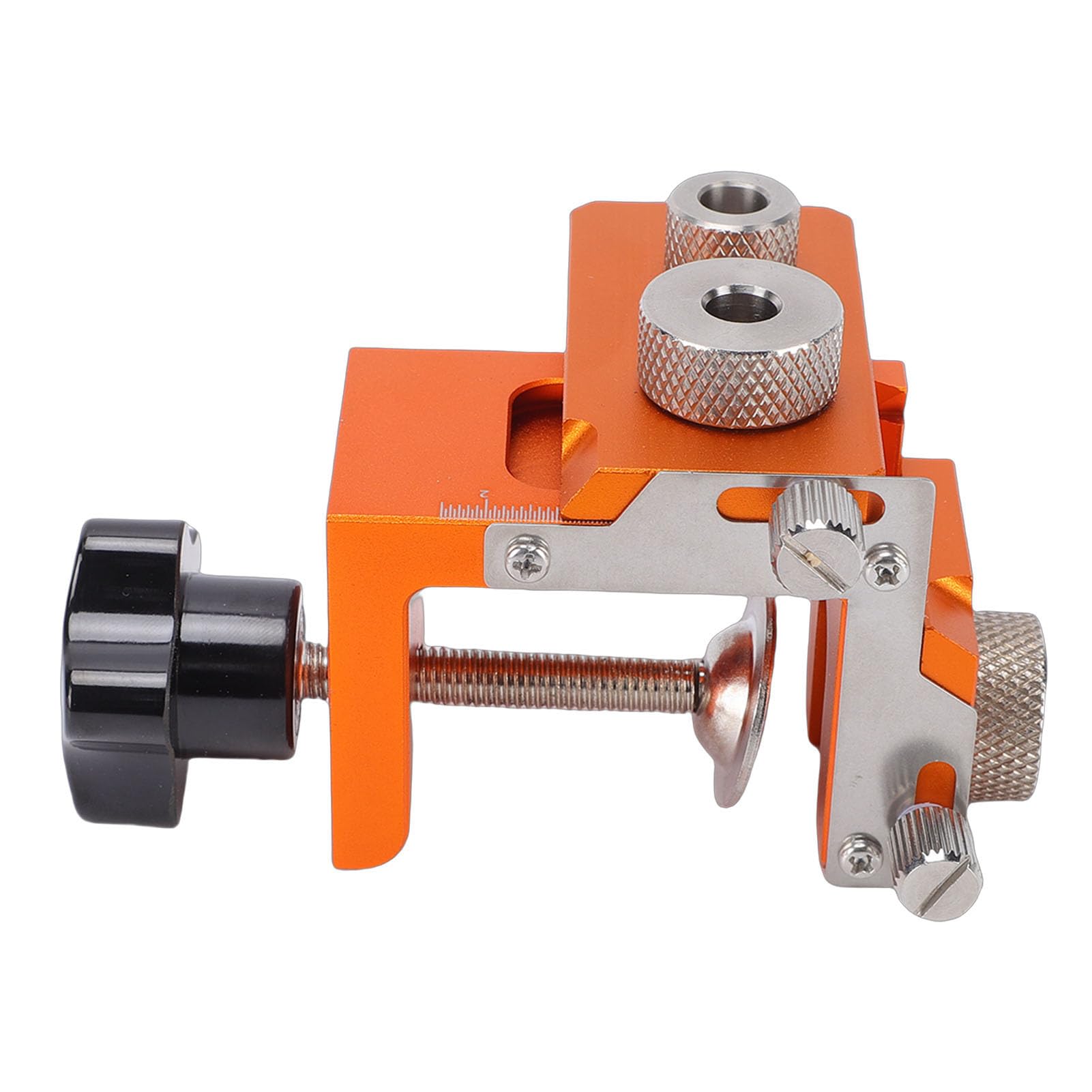 Kit di Maschere per Tasselli 3 in 1, di Foratura per Posizionamento Doppio Foro, Tassello a Larghezza Regolabile 15-25 Mm, Localizzatore Guida per Trapano per Serratura della Porta