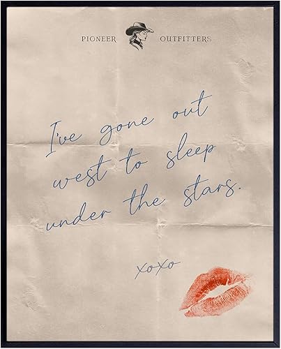 Decoración de pared vintage del oeste, citas divertidas, arte de pared de granja de vaquera, decoración de pared rústica pequeña para mujer,