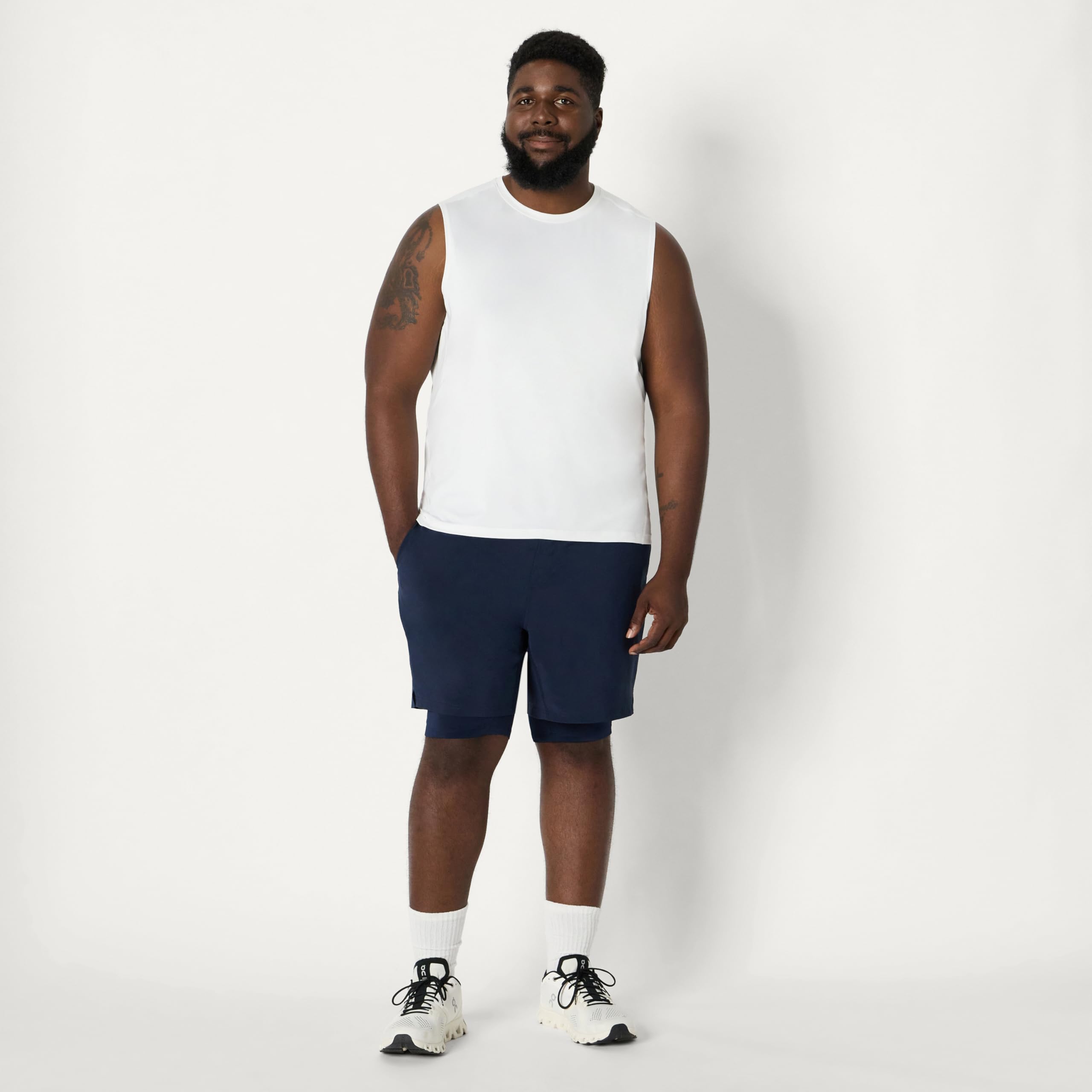 Amazon Essentials Mężczyźni Koszulka typu muscle shirt Tech ze stretchem