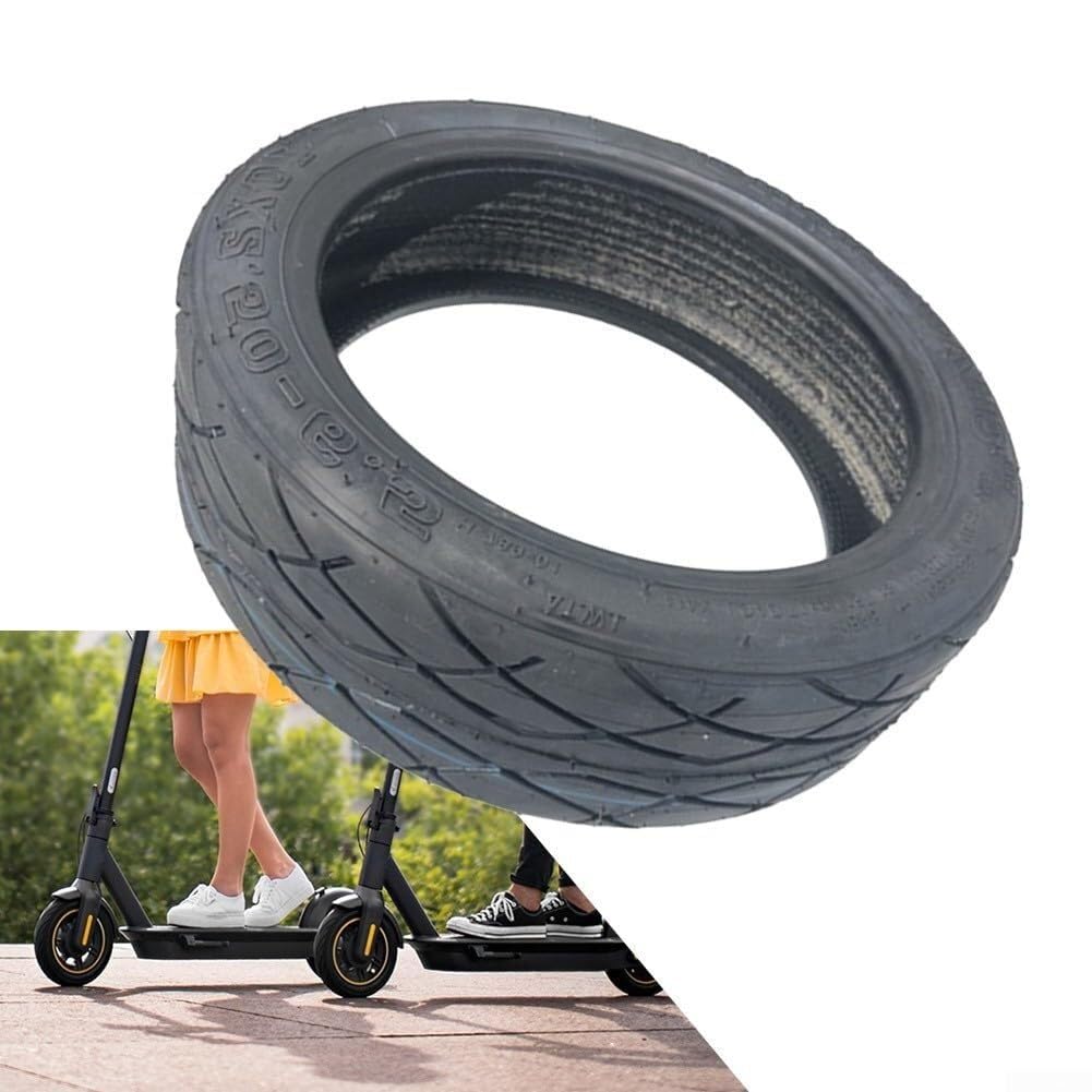 Neumático de Caucho Macizo de 10 Pulgadas para patinetes eléctricos, antipinchazos, de Alto Rendimiento, para Uso Diario en Cualquier Clima.
