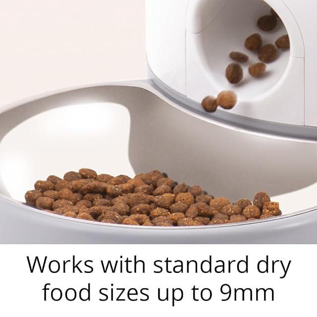 Foto 6 de 6 de Catit Pixi Smart - Comedero automático para Gatos, Control Mediante aplicación, 1,2 kg, Color Blanco y Gris