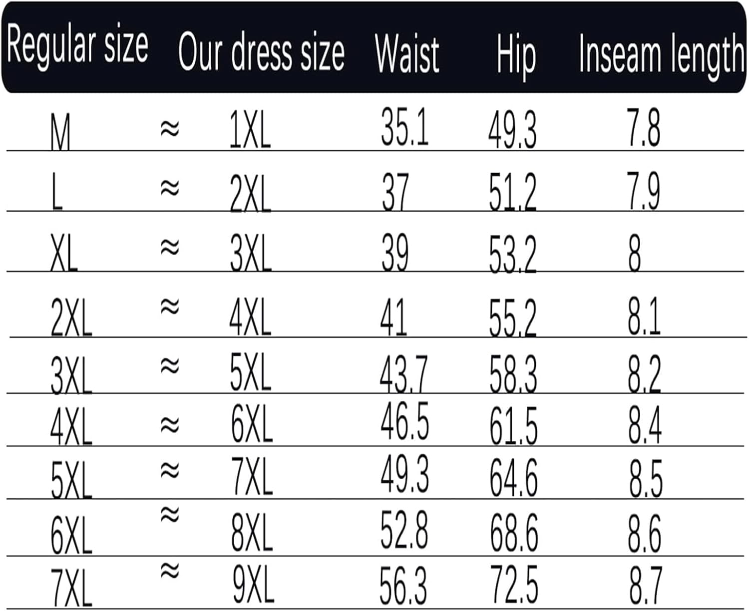 Men's Big and Tall Shorts XL-9XL with Adjustable Elastic Drawstring Plus Size Shorts for Summer - Image 4