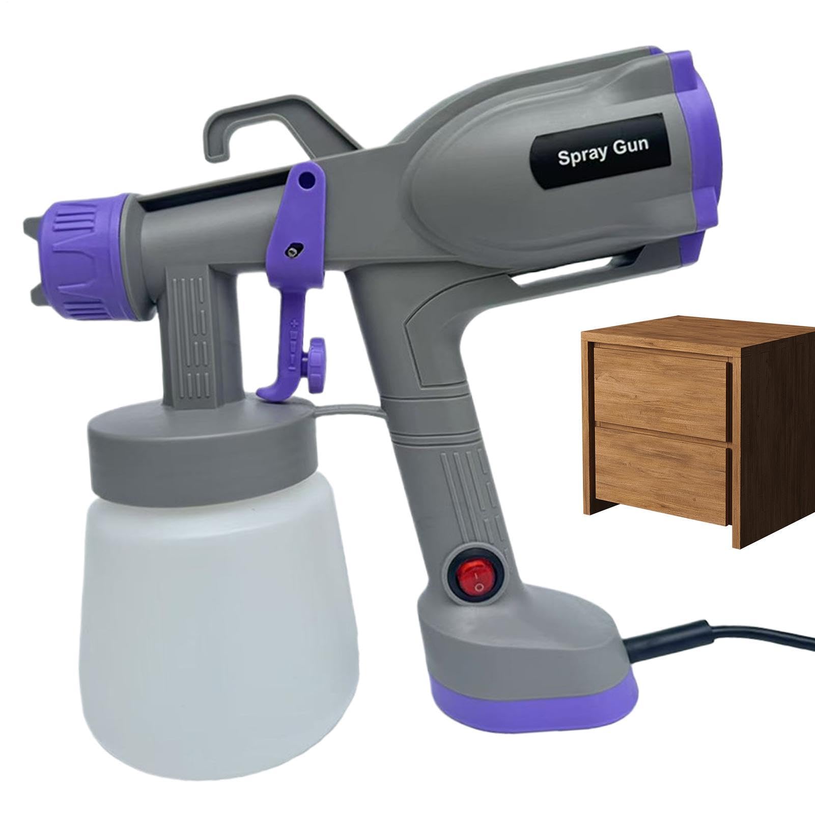 Potente Pistola de Pintura, Pistola de Pintura eléctrica | Patrón de pulverización preciso, pulverizador de pintura de resistente, pulverizador de pintura con diseño ergonómic