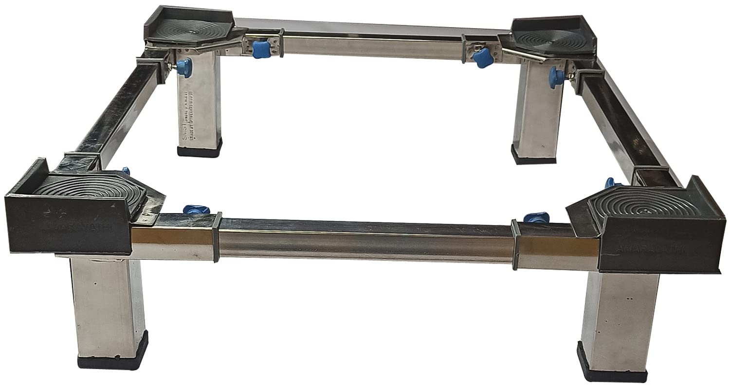 Stainless Steel Adjustable Stand for Washing Machine Amazon.in Home