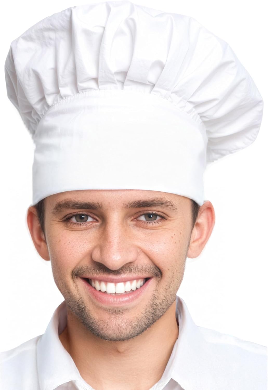 Xeoxarel Chef's Hats Adjustable Elastic Baker Kitchen Cooking Chef Cap for Adult/Kids