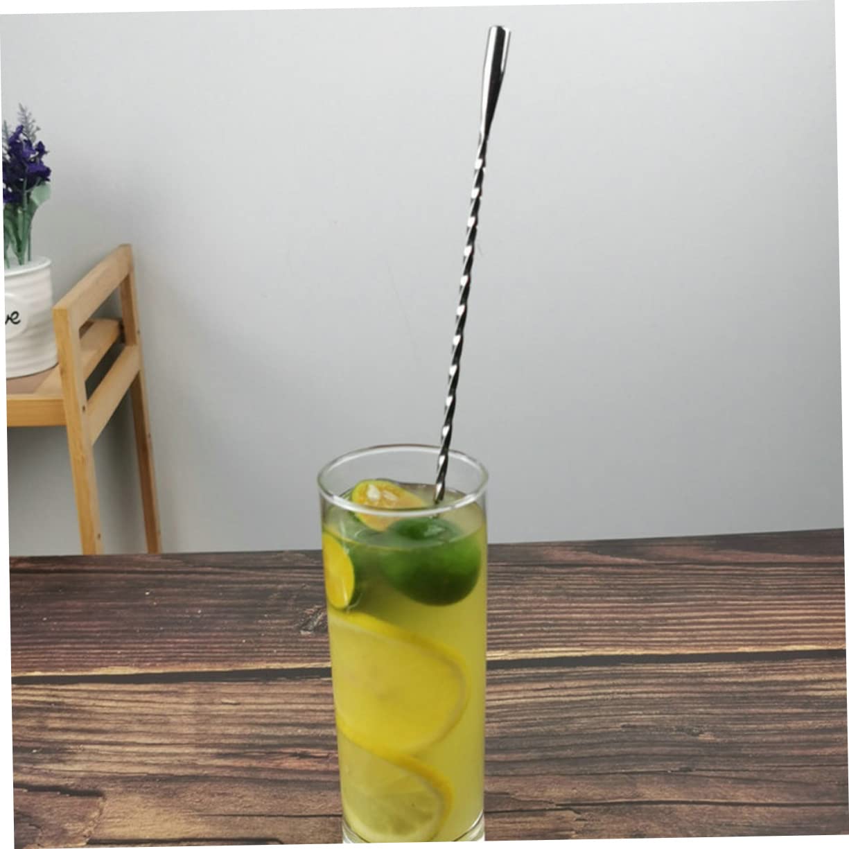 MOLUCKFU 3pcs Stainless Steel Long Bar Spoon Cocktail Coffee Stirrers Long Stirring Spoon Honey Spoon Bartender Mixing Spoon Long Mixing Spoon 304 Stainless Steel Silver re-usable