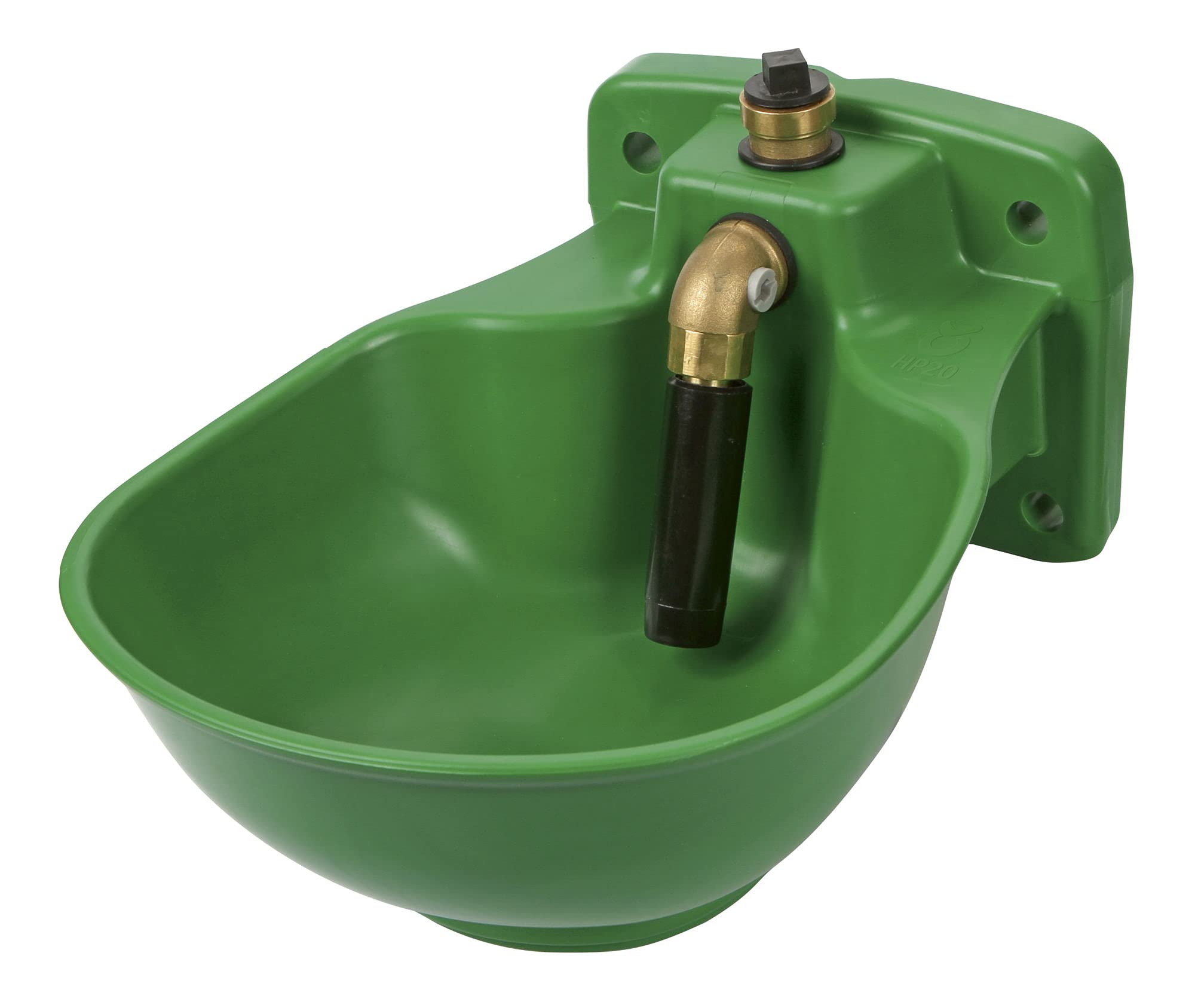 Kerbl Kunststoff-Tränkebecken beheizbar (Tiertränke aus Kunststoff, regulierbarer Wasserdurchfluss, Selbsttränke mit Ablaufstopfen für leichte Reinigung, Frostschutz) 222040, 230 V/ca. 31 W